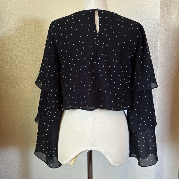 Majorelle polka dot chiffon blouse - Picture 2 of 7
